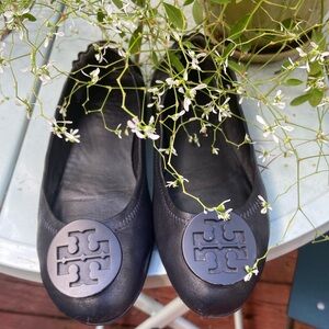 Tory Burch Minnie Travel Leather Ballet Flexible and Lightweight